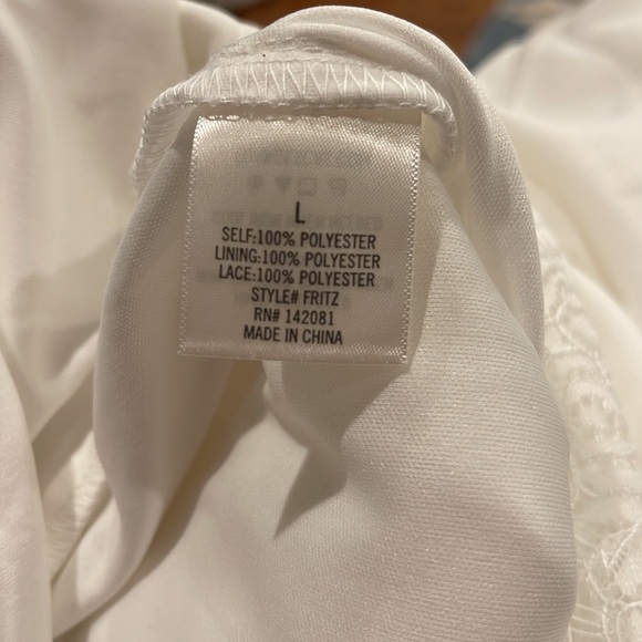 NWT Mi Ami Rayelle Ivory Lace Neck Jumpsuit - Picture 6 of 8